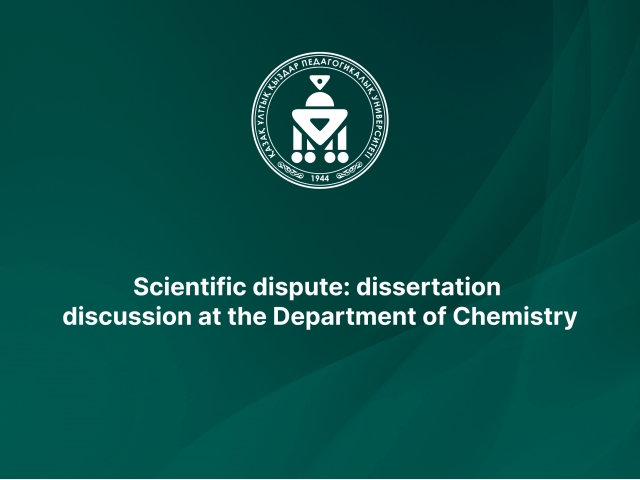 Scientific dispute: dissertation discussion at the Department of Chemistry
